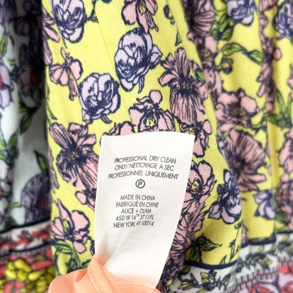 Alice + Olivia Lena Embroidered Floral Kimono Maxi Dress - Picture 11 of 11